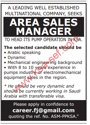 AREA SALES MANAGER