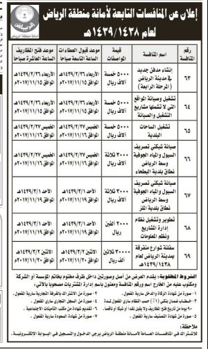 إعلان عن المنافسات التابعة لامانة منطقة الرياض ملتقى السعودية